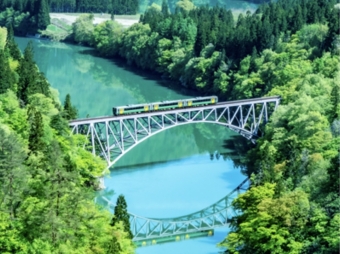 ニュース画像：第一只見川橋梁からの眺め イメージ