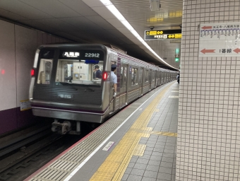 東梅田駅から天満橋駅の乗車記録(乗りつぶし)写真