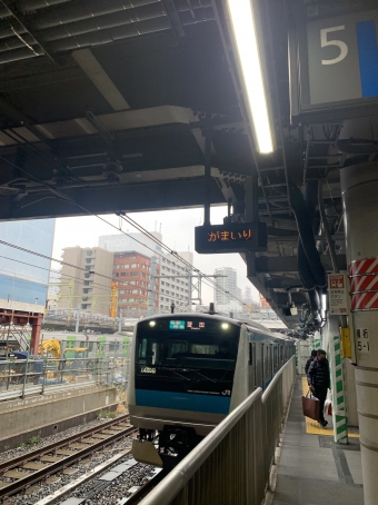 品川駅から大井町駅の乗車記録(乗りつぶし)写真