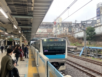 大井町駅から大森駅の乗車記録(乗りつぶし)写真
