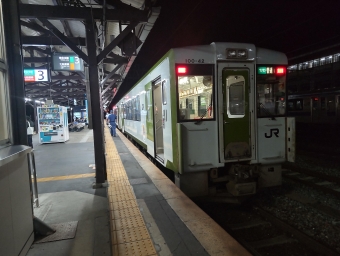 千厩駅から一ノ関駅の乗車記録(乗りつぶし)写真