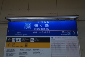 鶴ヶ峰駅 写真:駅名看板