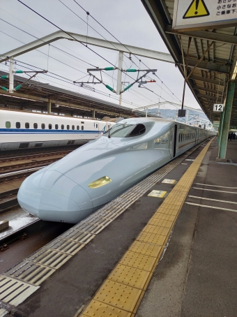 新神戸駅から新山口駅の乗車記録(乗りつぶし)写真