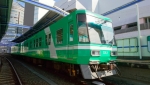 ニュース画像：新ラッピング電車 - 「遠州鉄道、緑色の新ラッピング電車「みどでん」を運行開始」