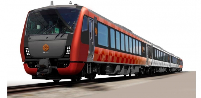 画像：新観光列車「海里(KAIRI)」 - 「JR東、羽越本線に新観光列車「海里」を投入 HB-E300系を新造」