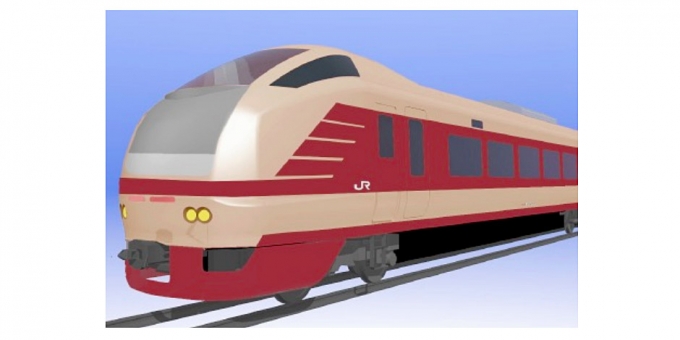 画像：デザインイメージ - 「JR東、水戸地区でE653系を復活へ 485系「ひたち」をイメージした塗装に」