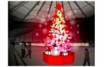 ニュース画像：設置されるクリスマスツリー イメージ - 「JR西日本、広島駅の新幹線口にクリスマスツリーを設置」