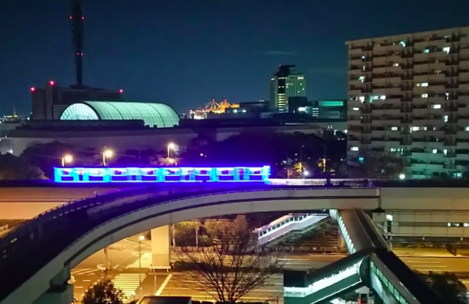 ニュース画像：2017年の運行の様子 - 「ニュートラム、LEDで装飾した「イルミネーション列車」運転へ」