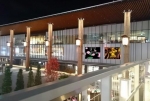 ニュース画像：投影イメージ - 「JR長野駅、善光寺口の駅舎壁面に「蓮の花」イラストや切り絵などを投影」