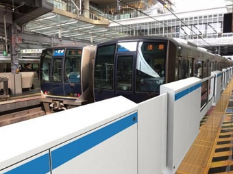 ニュース画像：大阪駅6番線に設置されるホームドアのイメージ - 「JR西日本、4月22日から大阪駅6番線でホームドア使用開始」