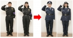 ニュース画像：リニュアル前の制服(左)とリニューアル後の制服(右) - 「京急、4月1日から鉄道警備員の制服リニューアル 駅員と同調デザインに」