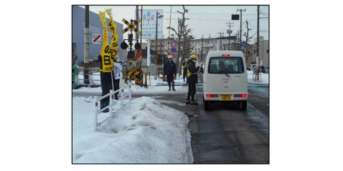 画像：踏切事故防止キャンペーン イメージ - 「JR北海道、「厳寒期の踏切事故防止キャンペーン」実施」