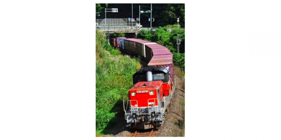 ニュース画像：山陰本線を走行する迂回貨物列車 - 「鉄道博物館、西日本豪雨災害時の「迂回貨物列車」記録映像を上映」