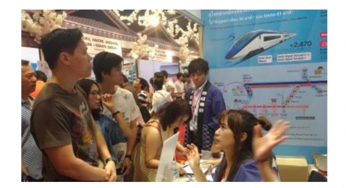 画像：2017年のタイ旅行博の様子 - 「京成電鉄、タイとフィリピンの旅行博に出展へ 企画乗車券の紹介など」