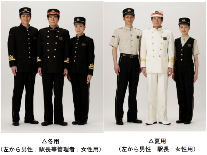 画像：駅・車掌関係従業員用 制服 - 「東武鉄道、「SL大樹」関連職員の制服を発表 「SL全盛期」をイメージ」