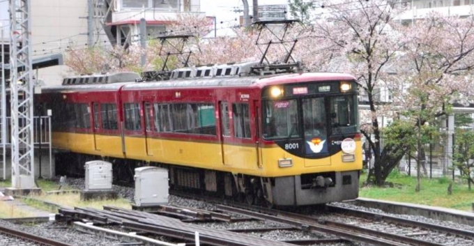 画像：快速特急「洛楽」に使用される8000 系車両 - 「京阪、GWに「洛楽」などの臨時列車を運転」