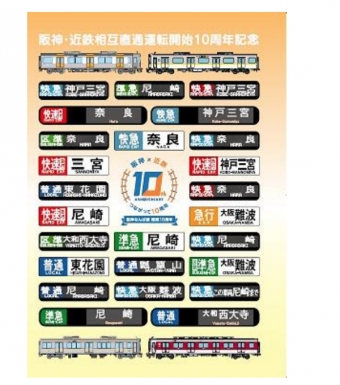 ニュース画像：クリアファイル - 「阪神・近鉄相互直通運転開始10周年記念グッズ、3月17日先行販売」