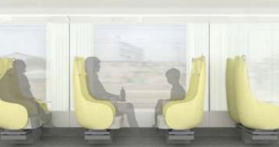 ニュース画像：新型特急車両の客室イメージ - 「西武、新特急車両の基本デザイン公表 「見たことのない車両」実現へ」