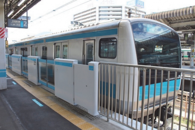 画像：京浜東北線 ホームドアイメージ - 「JR東、大森駅、蒲田駅の京浜東北線ホームドア設置に着手 6月下旬以降」