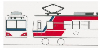 ニュース画像：塗色のイメージ - 「新たな出発を祝福！叡山電鉄で三陸鉄道カラーの電車を運転へ」