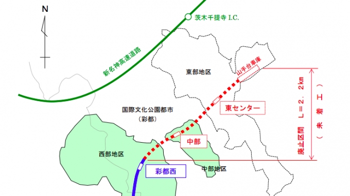 画像：軌道事業の廃止区間 - 「大阪モノレール彩都線、彩都西駅からの延伸計画は中止へ」