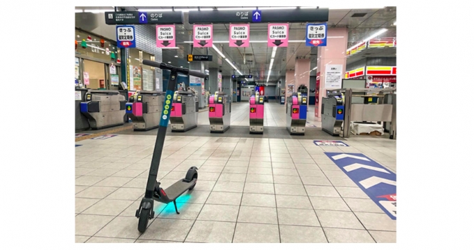 画像：電動スクーター イメージ - 「埼玉高速鉄道、シェア電動スクーターサービスを日本初導入」