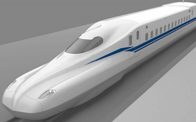 ニュース画像：N700S 先頭デザイン - 「JR東海、新幹線「N700S」のデザインを発表 先頭サイドに立体的なエッジ」