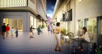 ニュース画像：通りのイメージ - 「阪神とJR西日本によるJR福島駅西側の開発計画、複合ビルが開業へ」