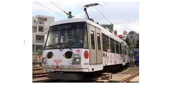 ニュース画像：玉電110周年記念イベント運行時の招き猫電車 - 「東急世田谷線「幸福の招き猫電車」、猫耳を追加して復活へ」