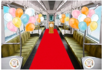 ニュース画像：ウェディングのイメージ - 「貸切列車内で結婚式、阪神電鉄がカップルを募集中」