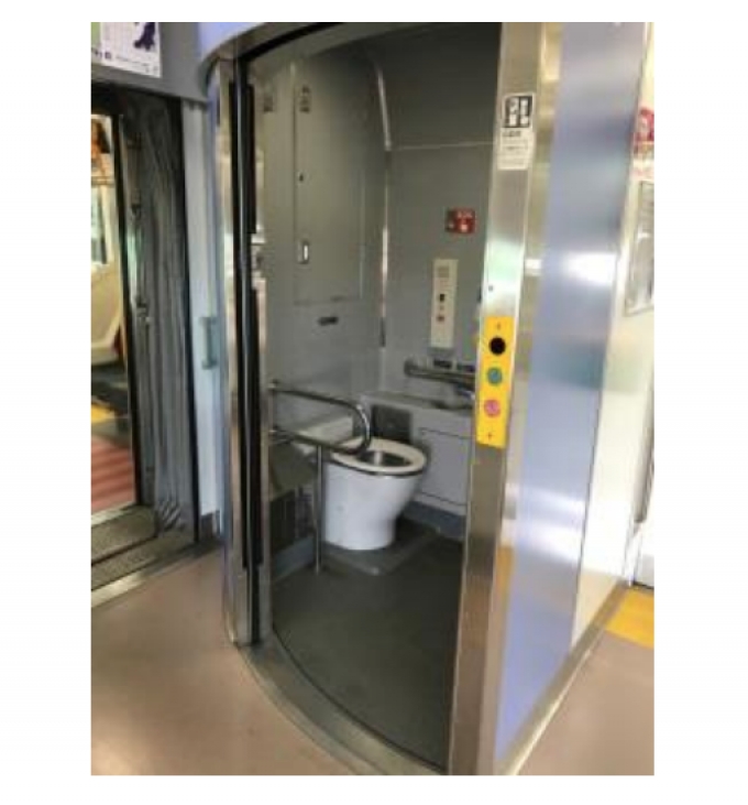 ニュース画像：普通車トイレのイメージ - 「JR中央線、5月27日からトイレ設置列車を運行 使用は2019年度末」