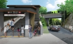 ニュース画像：リニューアル後の貴船口駅 イメージ - 「叡山電鉄の貴船口駅、2020年春にリニューアル ホーム幅拡張など」