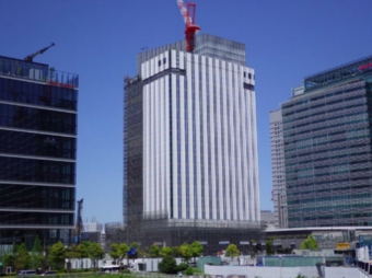 ニュース画像：工事中の新本社ビル - 「京急グループ11社、みなとみらい21地区の新本社ビルに9月から移転」