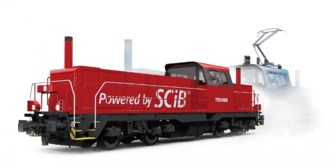画像：ハイブリッド機関車、モックアップ - 「東芝鉄道システム、ドイツで交通・運輸システムの国際見本市に出展」