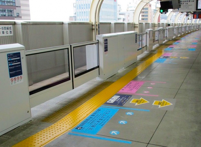 画像：ホームドア設置 イメージ - 「京急蒲田駅、3・6番線でホームドア設置工事を実施 6月15日から」