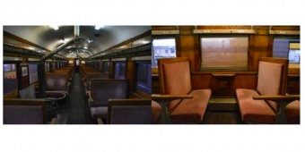 ニュース画像：オハフ33 1 車内 - 「津軽鉄道で夜行列車乗車ツアー 日本旅行が販売 立佞武多の曳き手体験も」