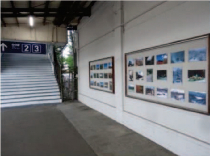 ニュース画像：山線の鉄道写真 - 「JR倶知安駅、「山線の鉄道写真」展示変更と駅BGMに「羊蹄太鼓」」