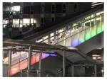 ニュース画像：新橋駅 光の演出 イメージ - 「ゆりかもめ、照明設備のLED化に伴い新橋駅で光の演出を開始」