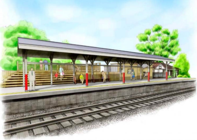画像：九度山駅「おにぎりスタンド」 - 「南海、高野山麓エリアに「おにぎりスタンド」と「駅舎ホテル」を整備」
