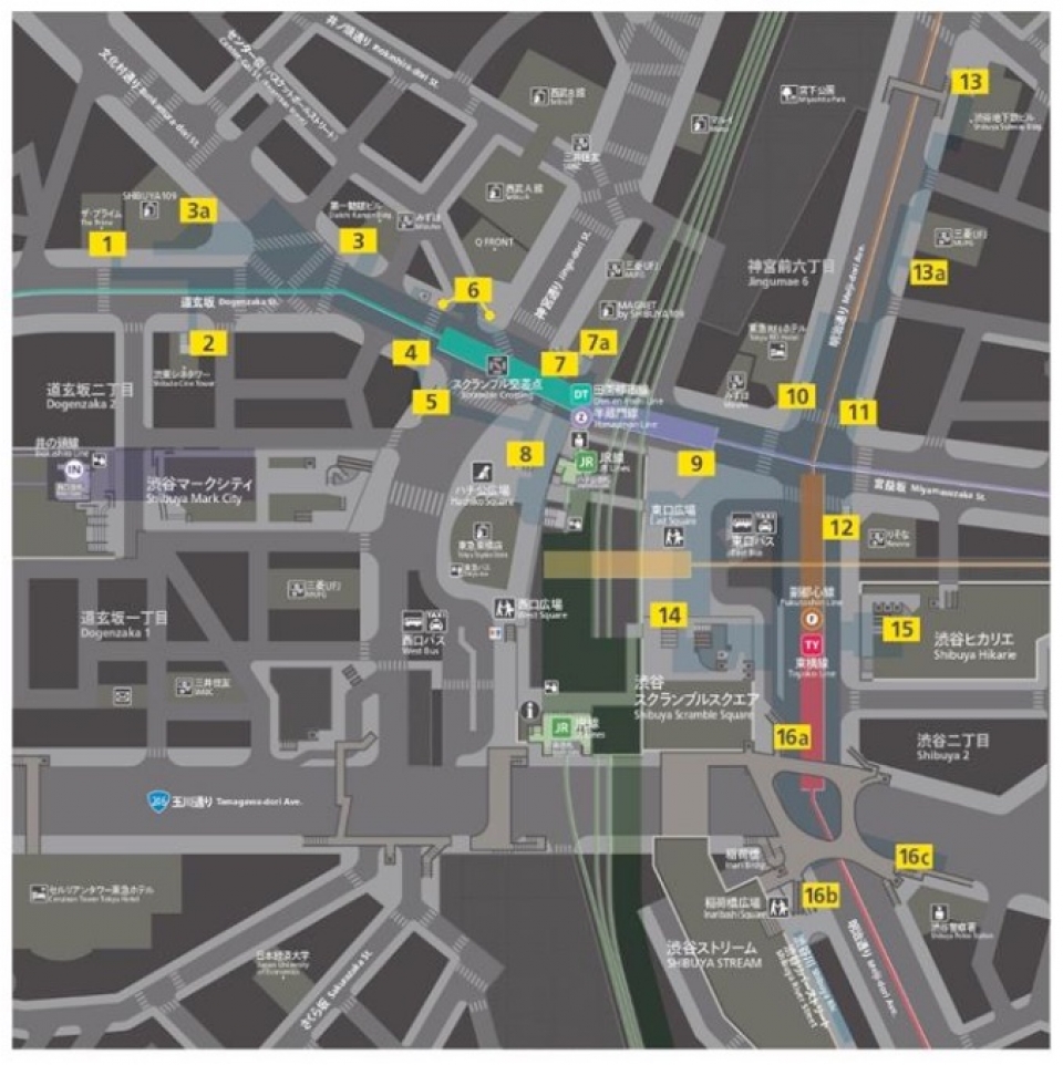 渋谷駅 新しい地下出入口番号導入 11月から Raillab ニュース レイルラボ
