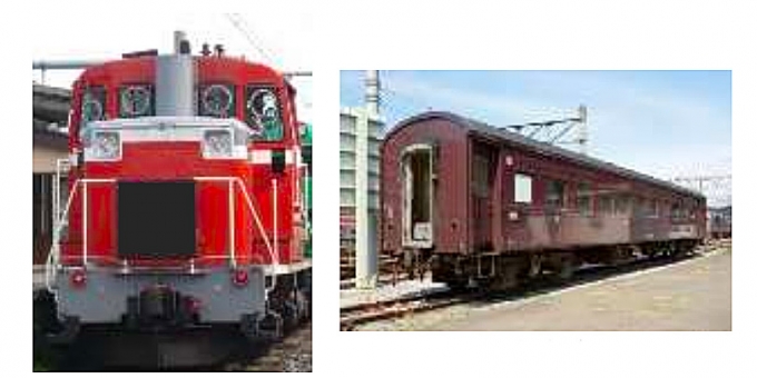 画像：DD16形と旧型客車のイメージ - 「飯山線開通90周年号、10月5日と6日に運転」