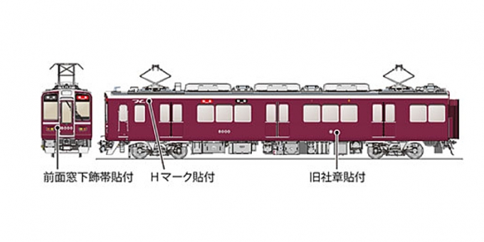 画像：特別装飾の概要 - 「阪急8000系の30周年記念装飾、2025年前半頃まで延長実施」