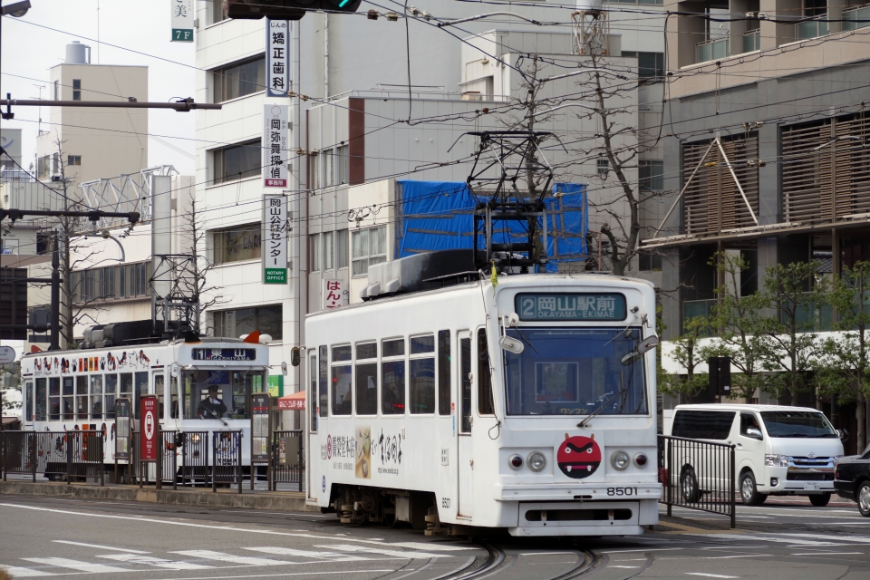 ニュース画像：norikadさんの鉄道フォト - 「岡山電気軌道、おかやまマラソン開催に伴い一部区間で折り返し運行」