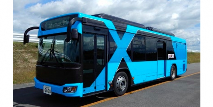 画像：自動運転実験用車両 - 「JR東日本、気仙沼線BRTでバス自動運転の技術実証を実施」