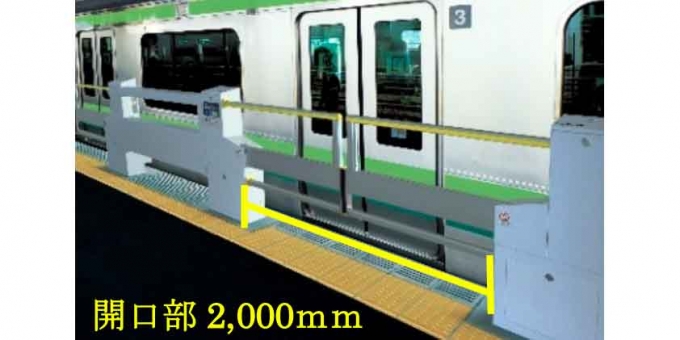 画像：新しいスマートホームドア - 「JR町田駅、スマートホームドアの機能を向上 1番線にも新設」