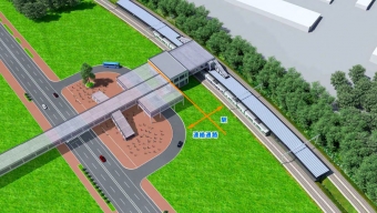 ニュース画像：新駅のイメージ - 「千歳線、ファイターズ新球場前に新駅 早くても開業は2027年度末」