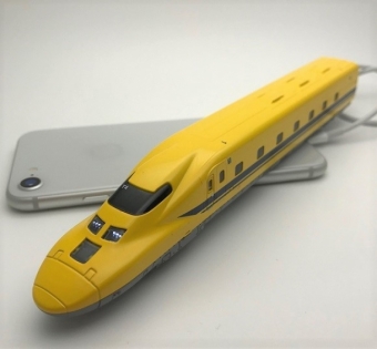 画像：ドクターイエロー型モバイルバッテリー「もちてつ」 - 「鉄道型モバイルバッテリーもちてつ、ドクターイエロー型をリニューアル」