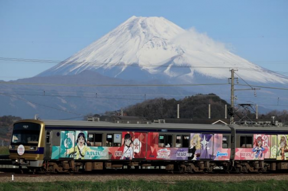 ニュース画像：7502編成 - 「伊豆箱根鉄道、ラブライブ!のラッピング電車第3弾が3月29日運行終了」
