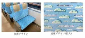 ニュース画像：リニューアル後の座席デザイン - 「115系「SETOUCHI TRAIN」、座席デザインをリニューアル」