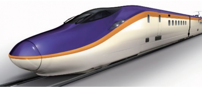 画像：山形新幹線用E8系、外観イメージ - 「JR東日本、山形新幹線に新型「E8系」導入 300km/h運転へ」